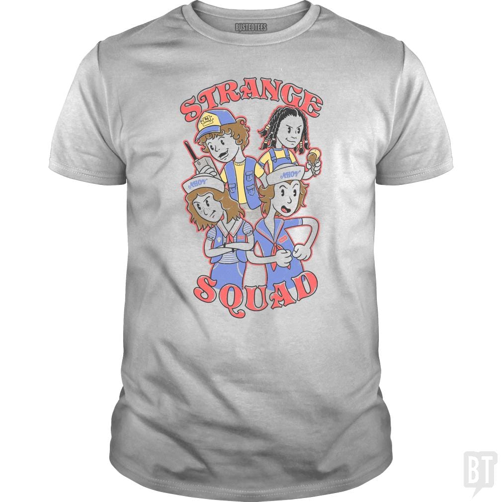 SunFrog-Busted Umberto Vicente Classic Guys / Unisex Tee / White / S Strange Squad