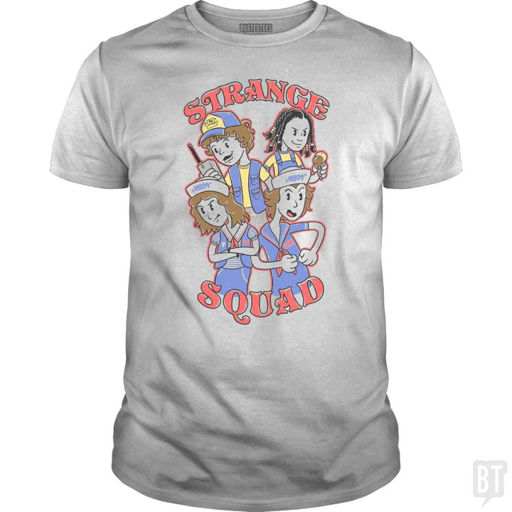 SunFrog-Busted Umberto Vicente Classic Guys / Unisex Tee / White / S Strange Squad