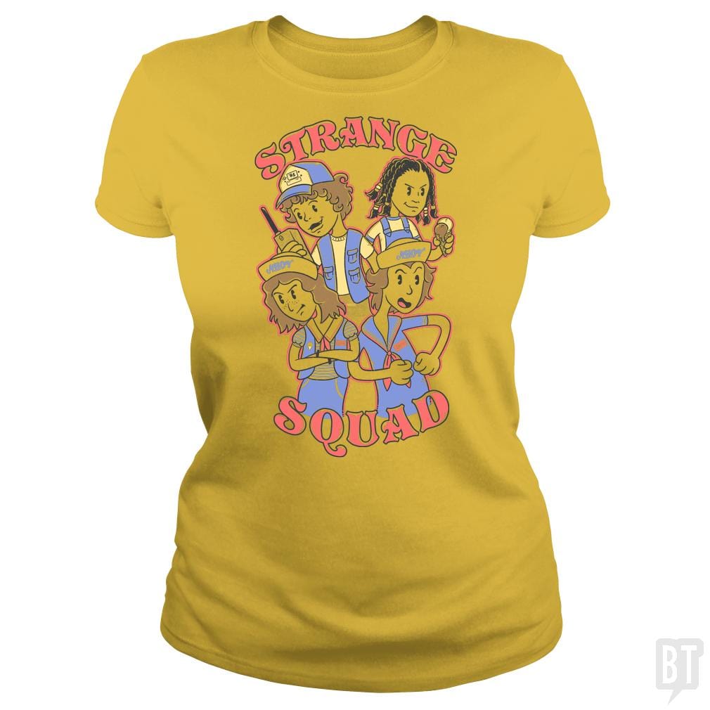 SunFrog-Busted Umberto Vicente Classic Ladies Tee / Daisy / S Strange Squad
