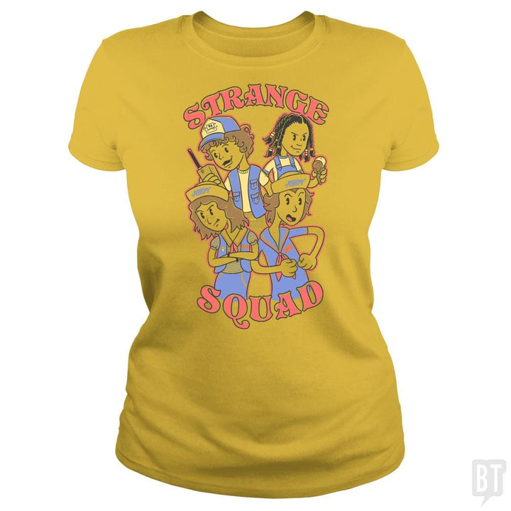 SunFrog-Busted Umberto Vicente Classic Ladies Tee / Daisy / S Strange Squad