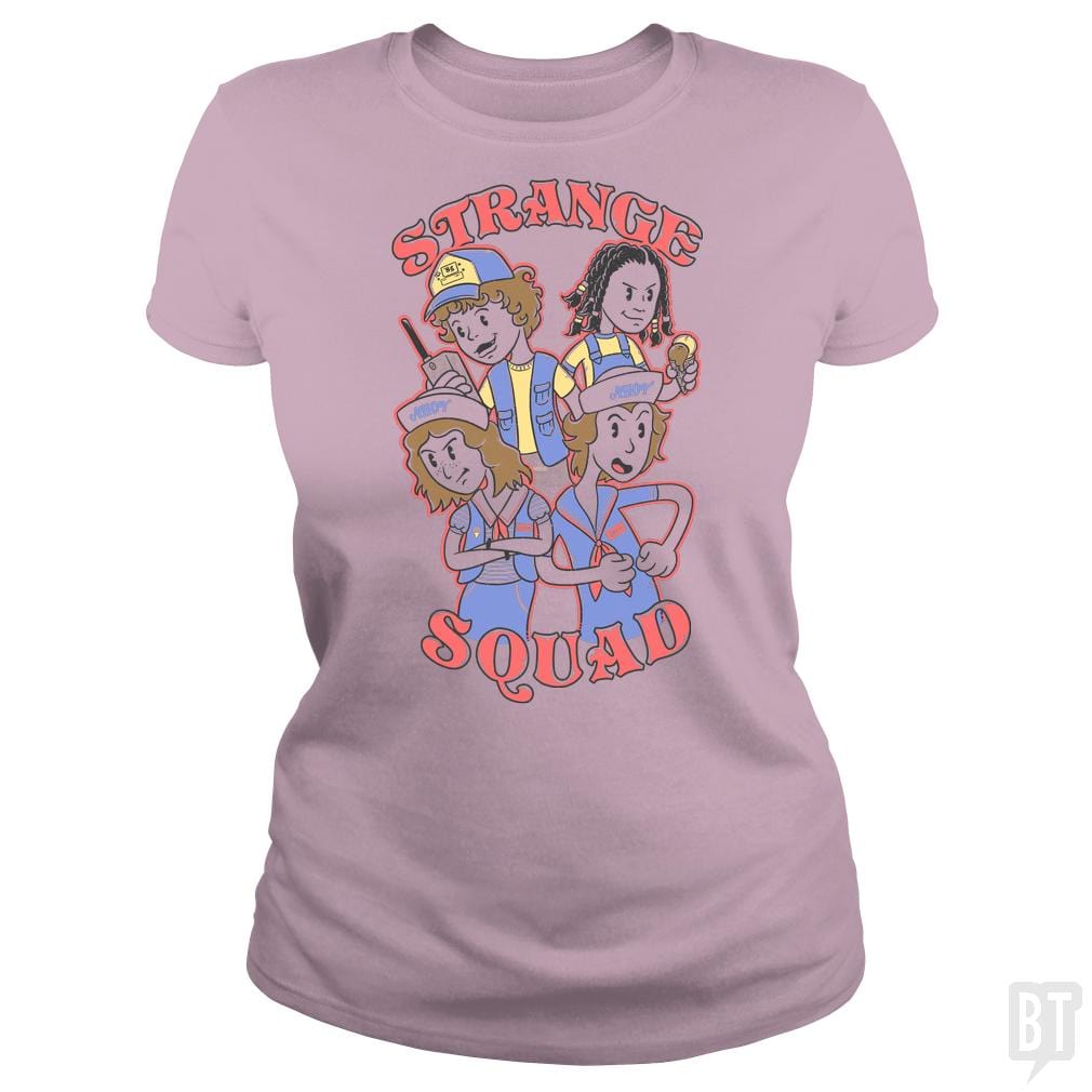 SunFrog-Busted Umberto Vicente Classic Ladies Tee / Light Pink / S Strange Squad