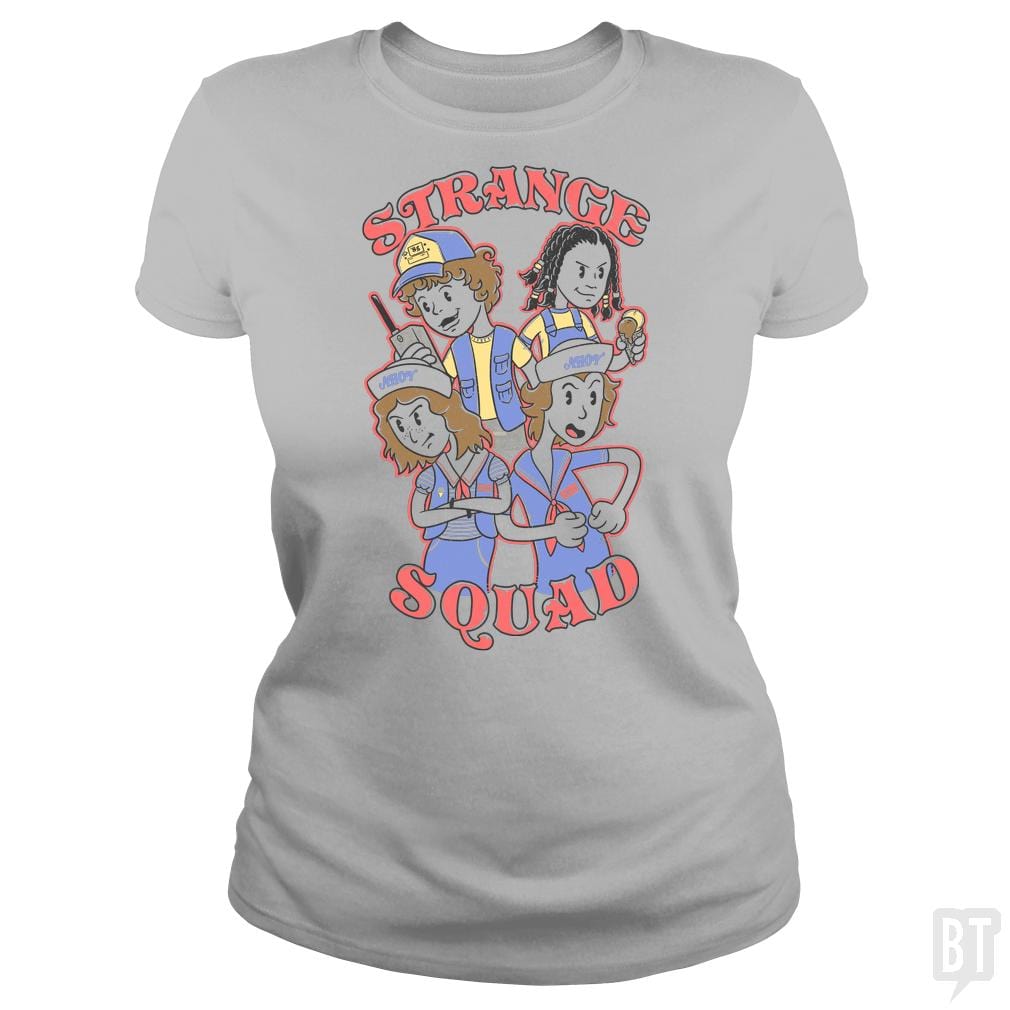 SunFrog-Busted Umberto Vicente Classic Ladies Tee / Sport Grey / S Strange Squad