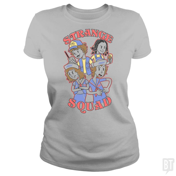 SunFrog-Busted Umberto Vicente Classic Ladies Tee / Sport Grey / S Strange Squad