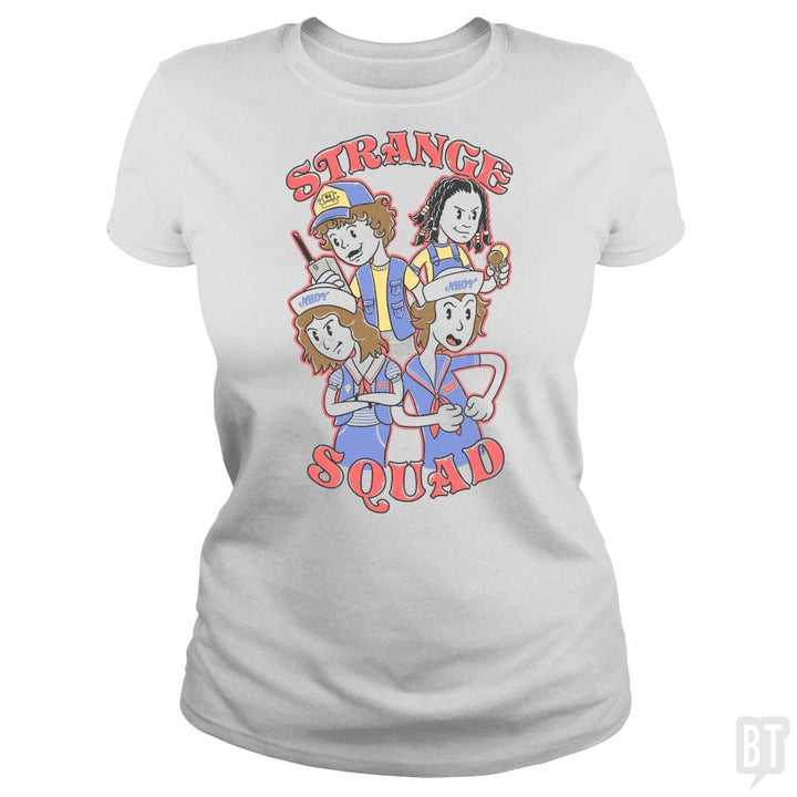 SunFrog-Busted Umberto Vicente Classic Ladies Tee / White / S Strange Squad