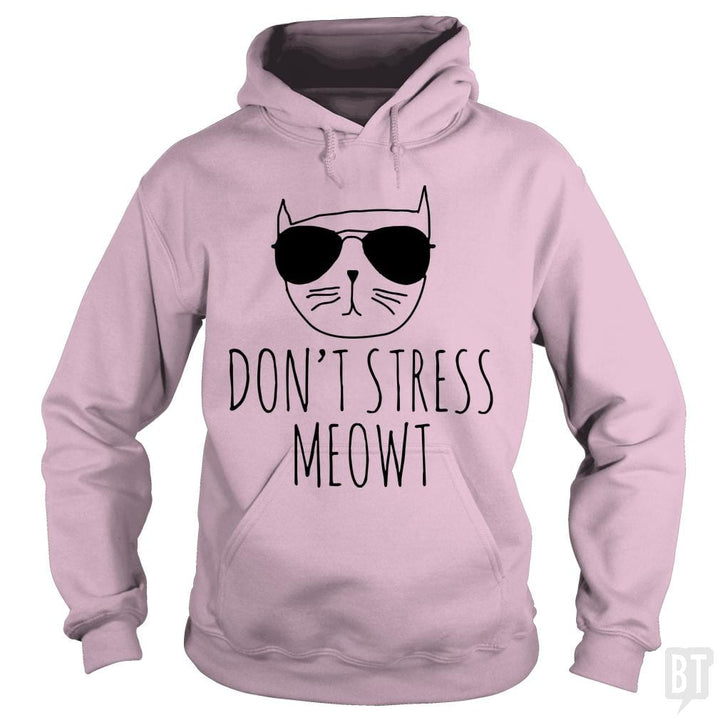 SunFrog-Busted VeramaArt Hoodie / Light Pink / S Don't Stress Meowt