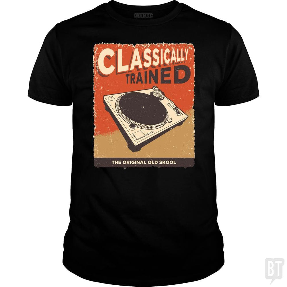 SunFrog-Busted Vladd Classic Guys / Unisex Tee / Black / S Classically Trained Vintage Turntable
