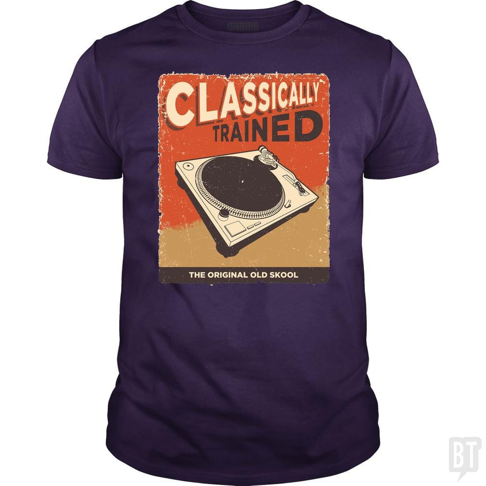 SunFrog-Busted Vladd Classic Guys / Unisex Tee / Purple / S Classically Trained Vintage Turntable