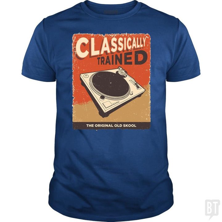 SunFrog-Busted Vladd Classic Guys / Unisex Tee / Royal Blue / S Classically Trained Vintage Turntable