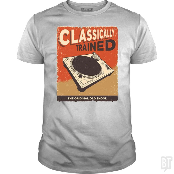 SunFrog-Busted Vladd Classic Guys / Unisex Tee / White / S Classically Trained Vintage Turntable