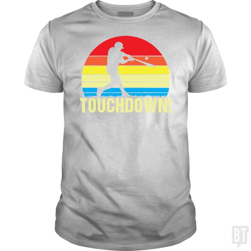 SunFrog-Busted volkanvina Classic Guys / Unisex Tee / White / S Touchdown Baseball