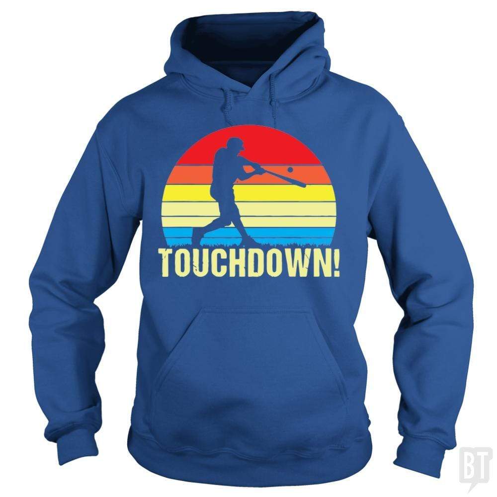 SunFrog-Busted volkanvina Hoodie / Royal Blue / S Touchdown Baseball