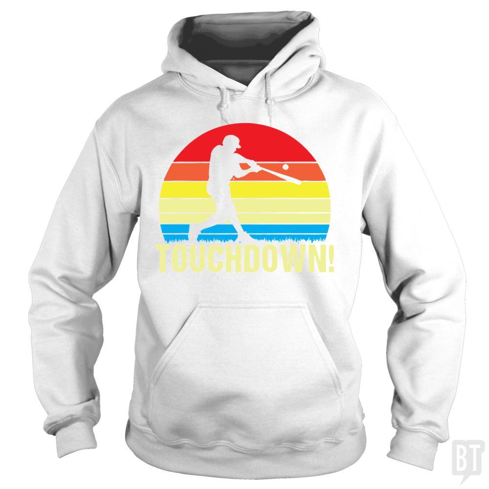 SunFrog-Busted volkanvina Hoodie / White / S Touchdown Baseball