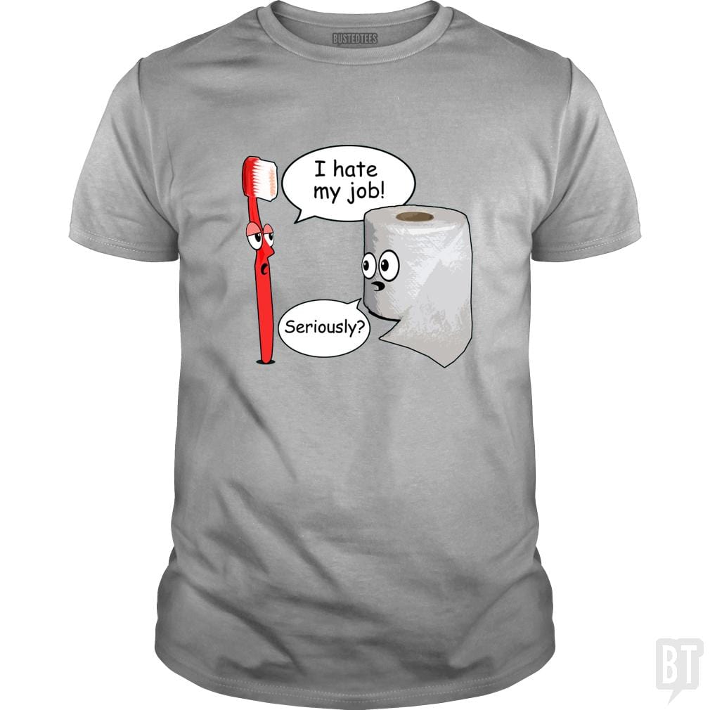 SunFrog-Busted WD650 Classic Guys / Unisex Tee / Sport Grey / S Funny Saying I Hate My Job