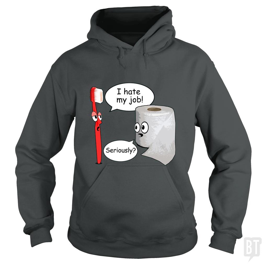 SunFrog-Busted WD650 Hoodie / Dark Heather / S Funny Saying I Hate My Job