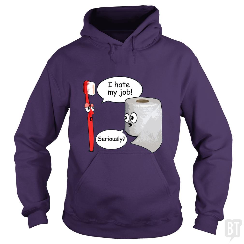 SunFrog-Busted WD650 Hoodie / Purple / S Funny Saying I Hate My Job